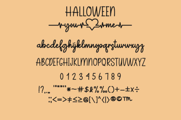 Halloween You Me Font - Preview 4