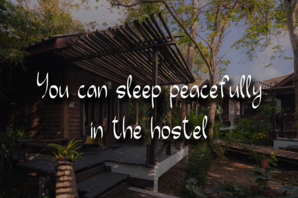 Hostel Font PNG with transparent background - Preview 2