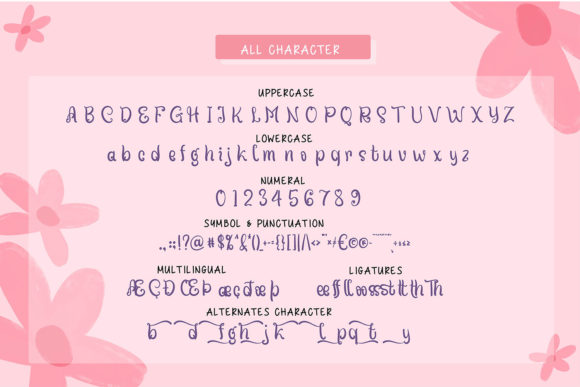 Lovely Sister Font PNG with transparent background - Preview 5