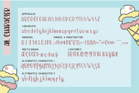 Magical Moments Font font preview - 5