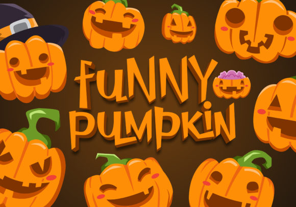 Pumpkin Island Font PNG with transparent background - Preview 3