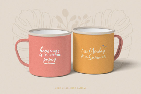 Saint Capital Font PNG with transparent background - Preview 1