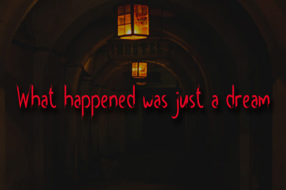 Scary Dreams Font font preview - 1
