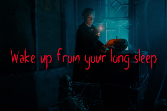 Scary Dreams Font font preview - 2