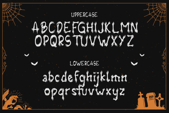 SkullBone Font PNG with transparent background - Preview 1