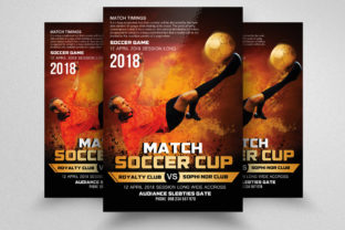 Soccer Match Flyer Template