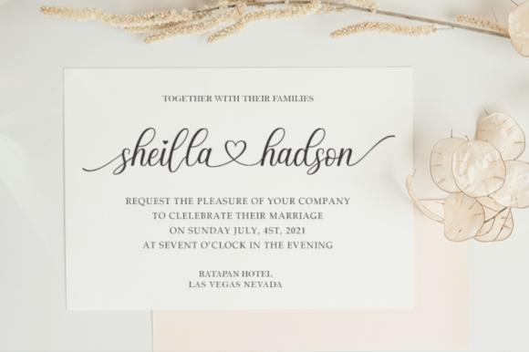 Bisatta Calligraphy Font - Preview 1