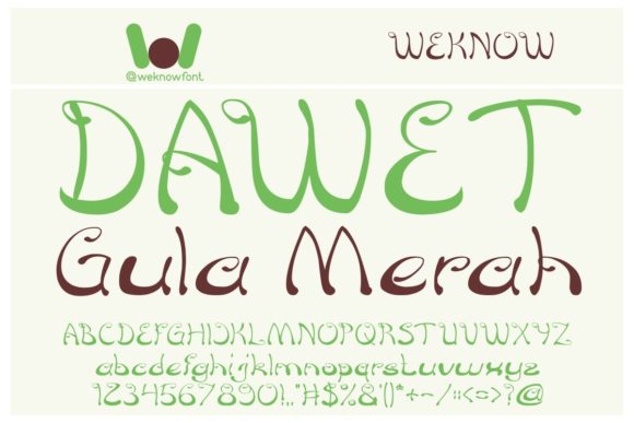 Croissant Sandwich Font - Preview 1