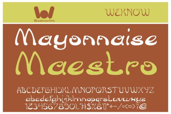 Croissant Sandwich Font - Preview 2