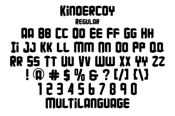 Kindercoy Font - Preview 2