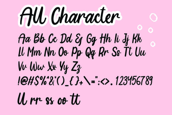 Lunchroom Font PNG with transparent background - Preview 1
