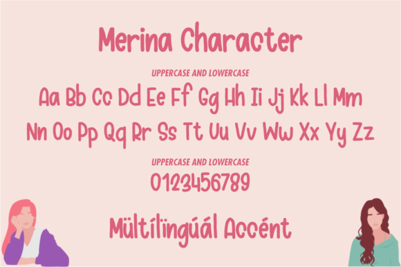 Merina Font PNG with transparent background - Preview 4