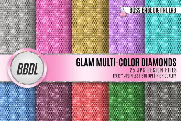 Multi Color Glam Diamonds
