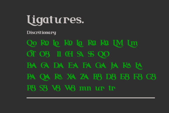Qoric Font PNG with transparent background - Preview 3