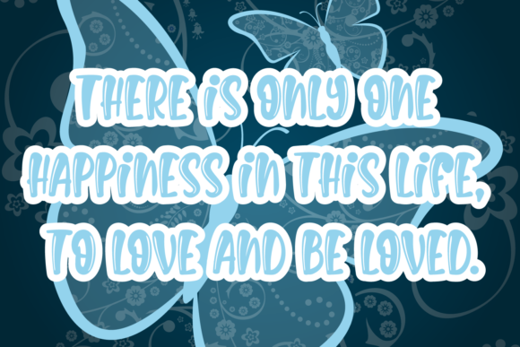 Butterfly Fly Font PNG with transparent background - Preview 2