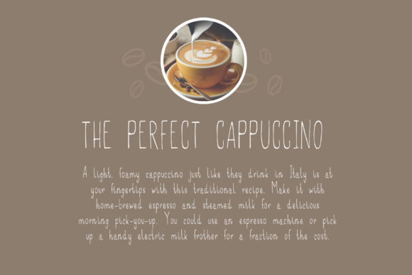 Caffee Lungo Font - Preview 1