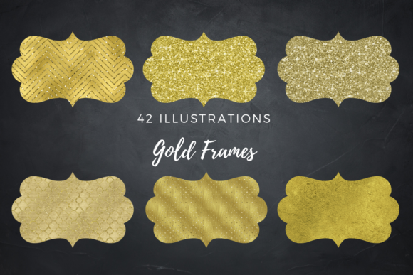 Elegant Modern Gold Frames Collection