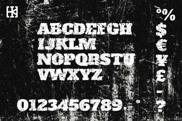 HK Brandal Font PNG with transparent background - Preview 1