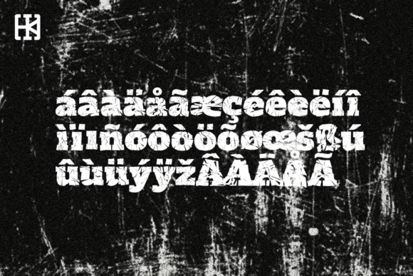 HK Brandal Font PNG with transparent background - Preview 3