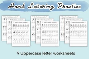 Hand Lettering Practice Sheets Graphic by Aloe_wannaart · Creative Fabrica