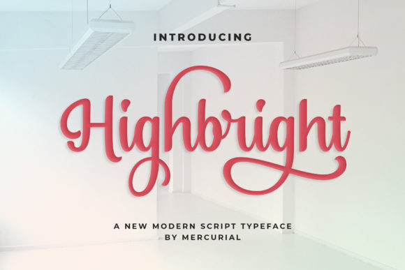 Highbright Font Fontes Script Fonte Por Mercurial