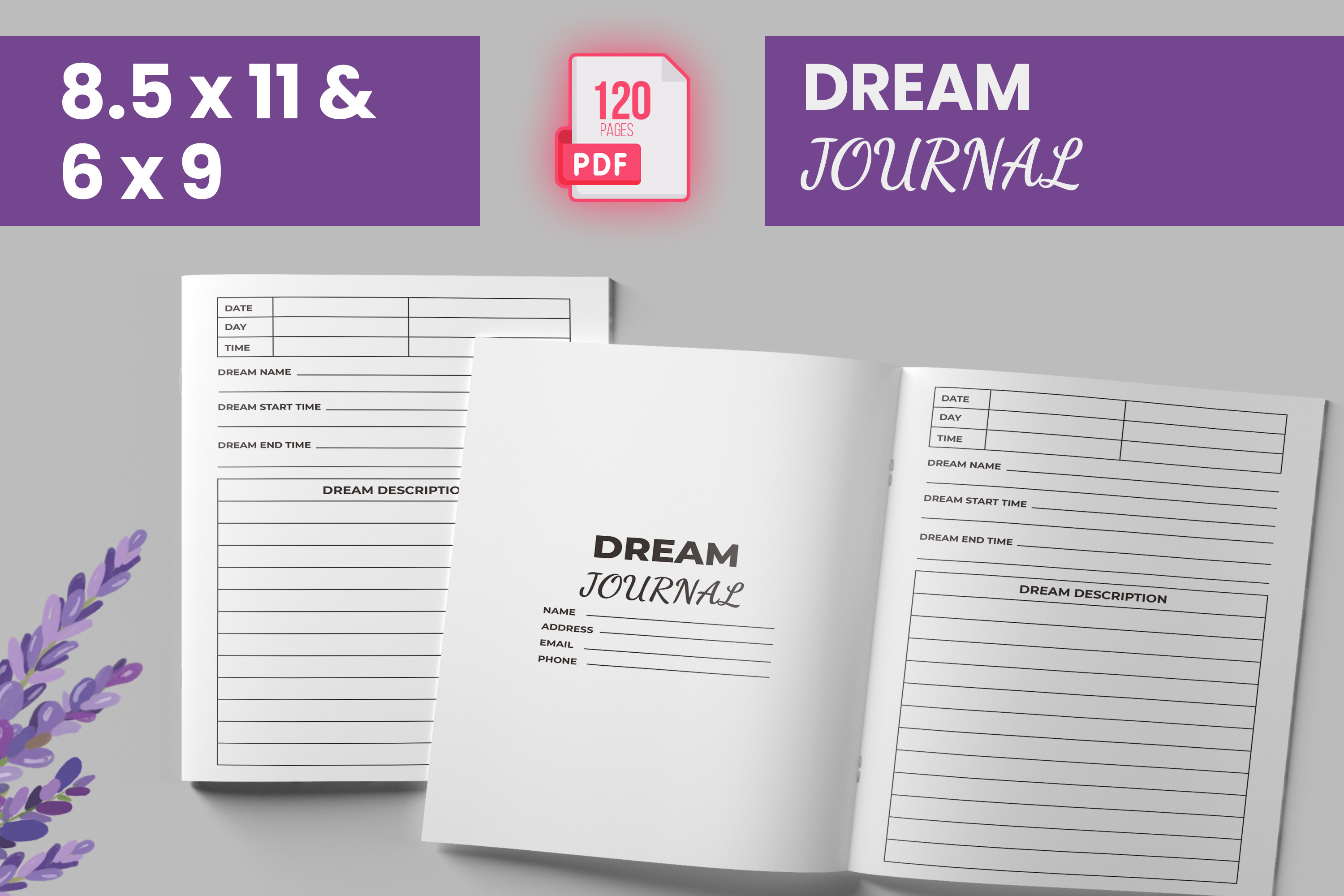 (KDP) Dream Journal Interior Design Graphic by Boss Designer · Creative ...