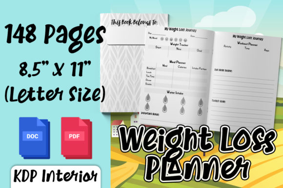 KDP Weight Loss Planner Interior