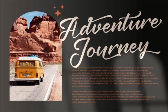 Krakatau Mountain Font PNG with transparent background - Preview 2