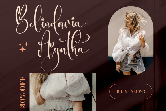 Melanytha Font PNG with transparent background - Preview 3