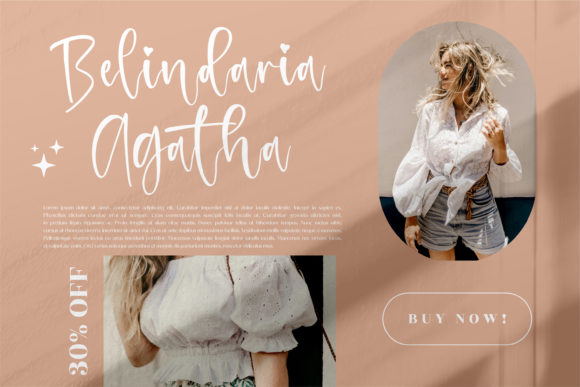Melinda Daily Font PNG with transparent background - Preview 3