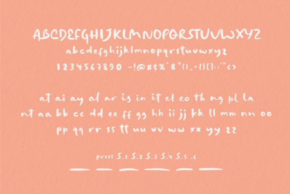 Pinkepeach Font PNG with transparent background - Preview 5