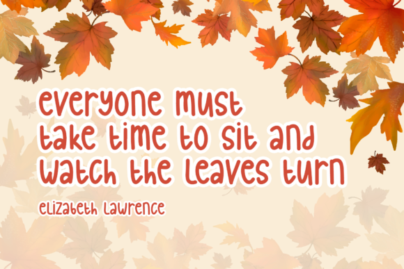 Autumn Leaves Font - Preview 2