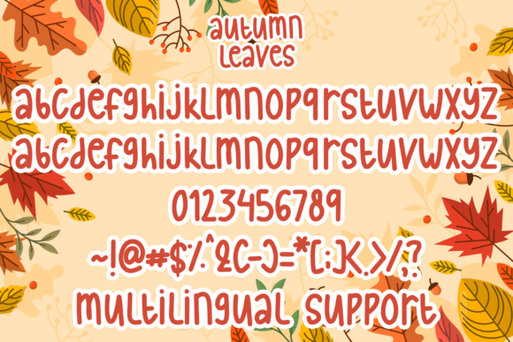 Autumn Leaves Font - Preview 4