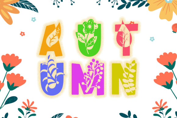 Fall Vibes Font PNG with transparent background - Preview 1