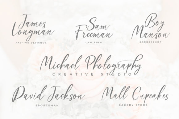 Madhelin Script Font font preview - 3