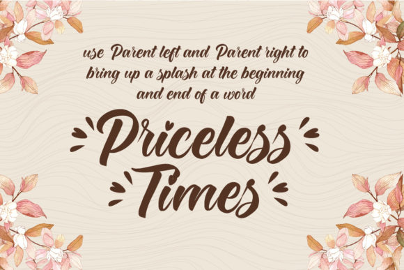 Monicha Script Font PNG with transparent background - Preview 2