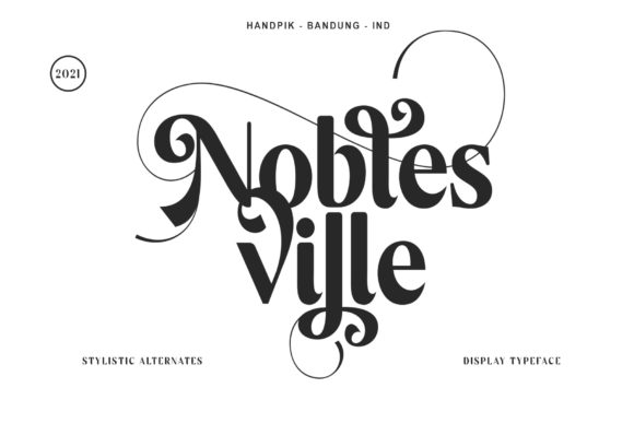 Noblesville Font PNG with transparent background - Preview 1