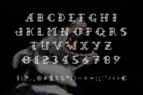 Old School Font PNG with transparent background - Preview 1