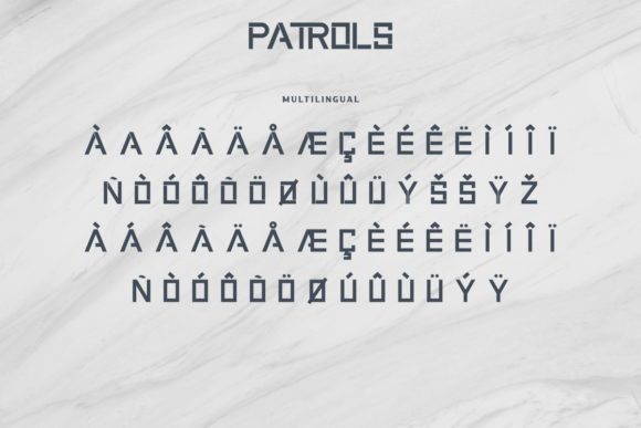 Patrols Font PNG with transparent background - Preview 5