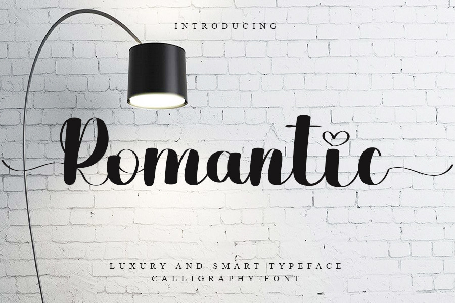 Romantic preview — warm smooth universally readable script for any romantic occasion