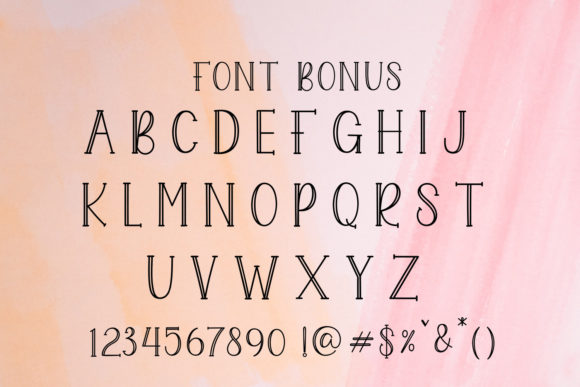 Sania Monogram Font PNG with transparent background - Preview 6
