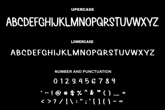 Scary Mystical Font PNG with transparent background - Preview 3