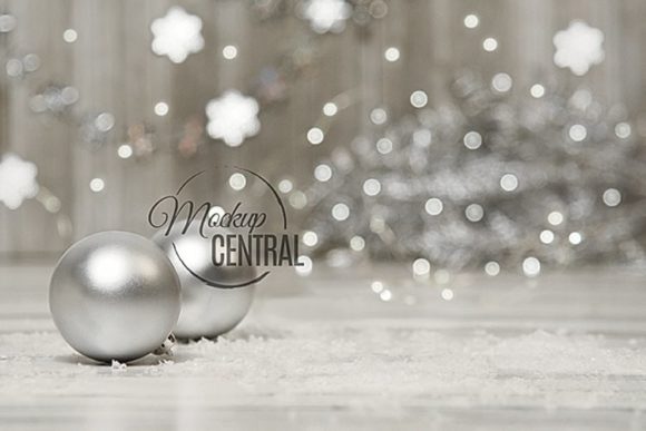 Sparkle Christmas Background Mockup