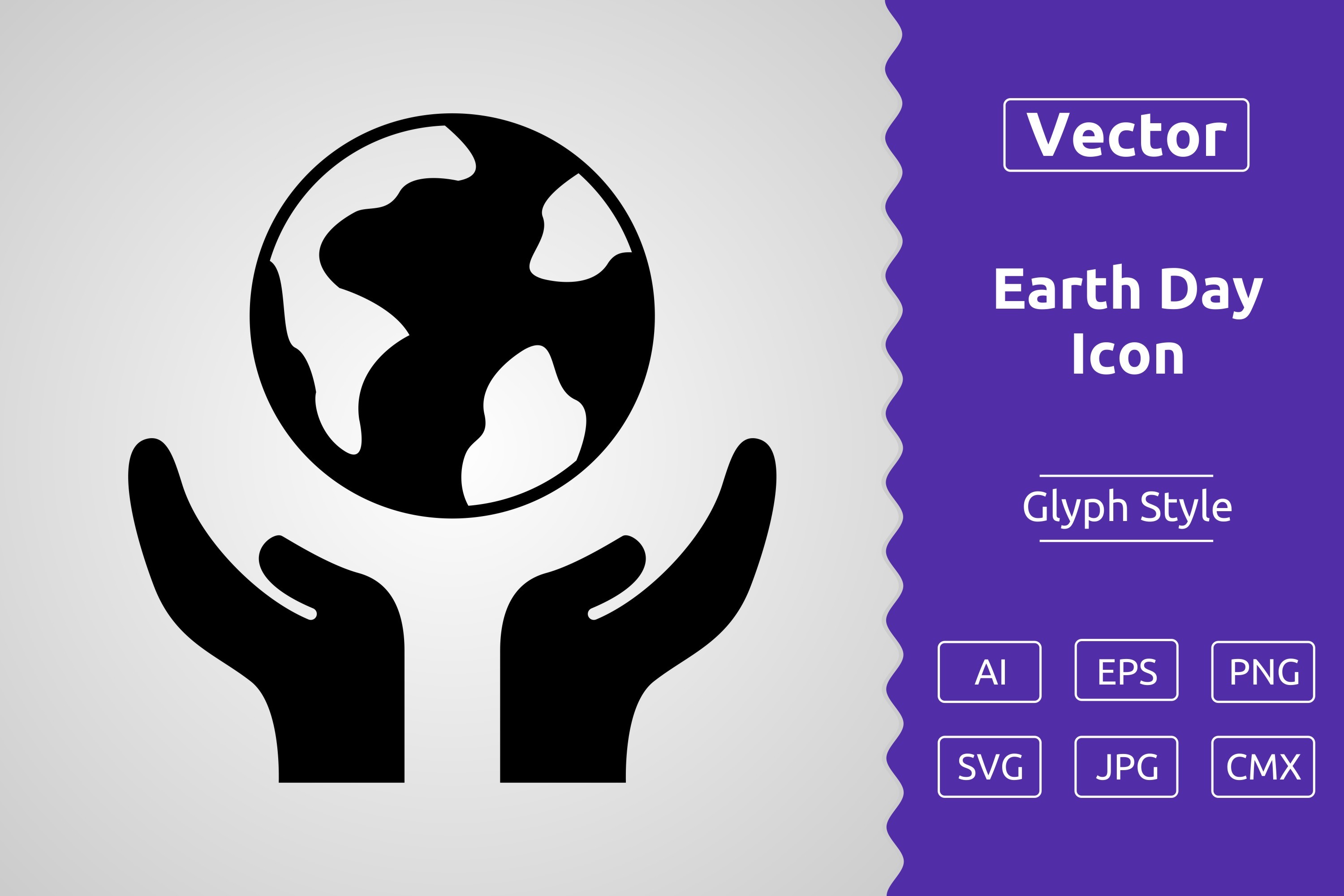 Vector Earth Day Glyph Icon Graphic by Muhammad Atiq · Creative Fabrica