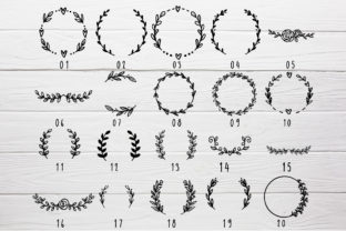 20 Laurel Wreaths SVG for Cut File Graphic by artdee2554 · Creative Fabrica