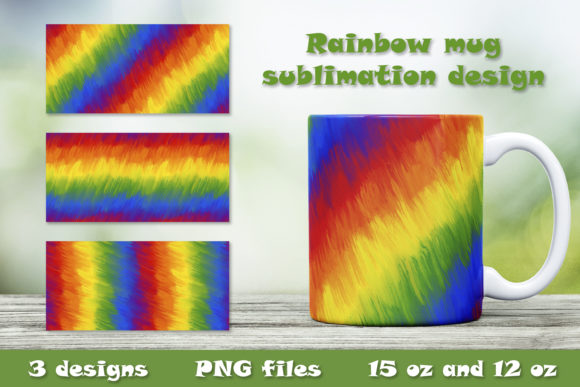 Oz Rainbow Coffee Mug Sublimation Graphics