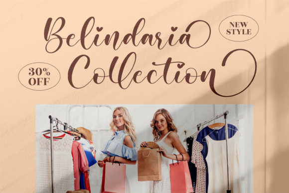 Beauty Brand Font PNG with transparent background - Preview 1