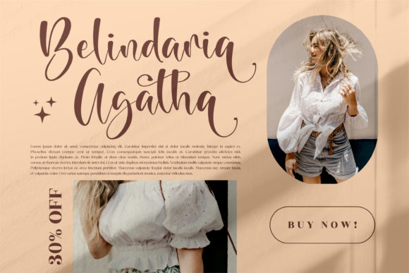 Beauty Brand Font PNG with transparent background - Preview 3