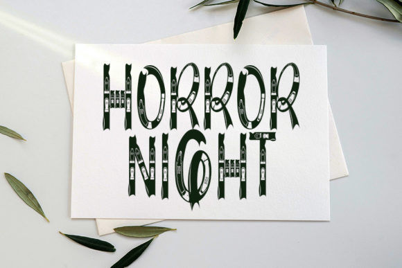 Ghost Mystery Font PNG with transparent background - Preview 2