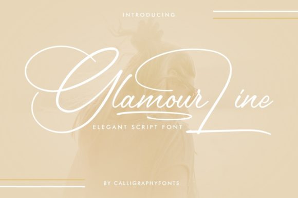 Glamour Line Script & Handwritten Font By CalligraphyFonts